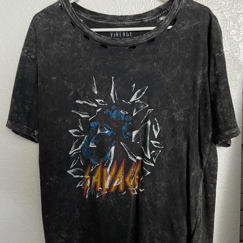 Vintage Canvas Savage Graphic T-Shirt